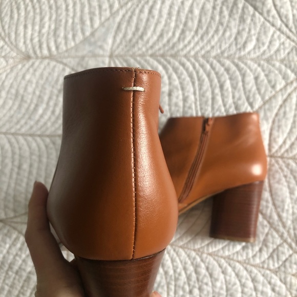 MAISON MARGIELA Calfskin Leather Open-toe Ankle Boots - Picture 9 of 13